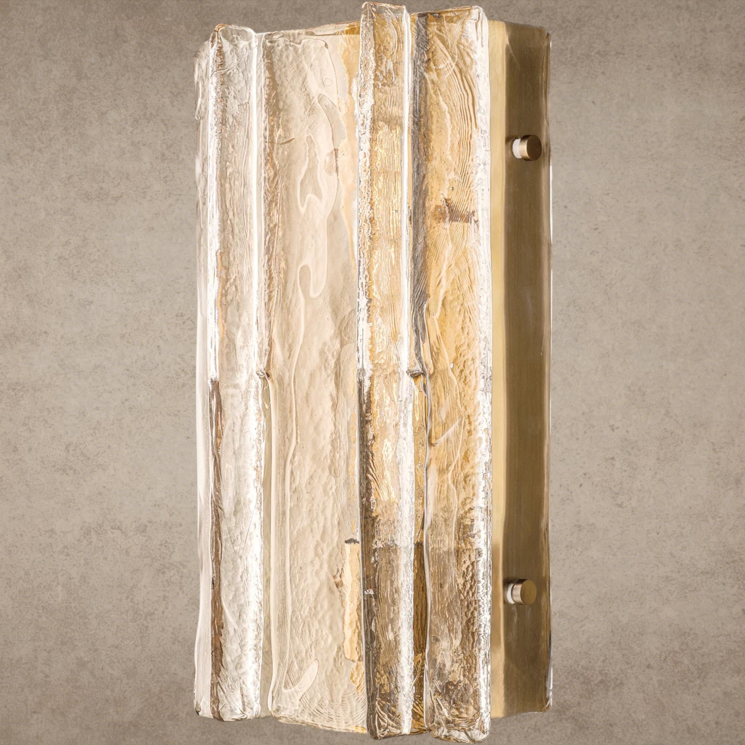 15" / Brass Lattice Clear Glass Sconce 15", 30"