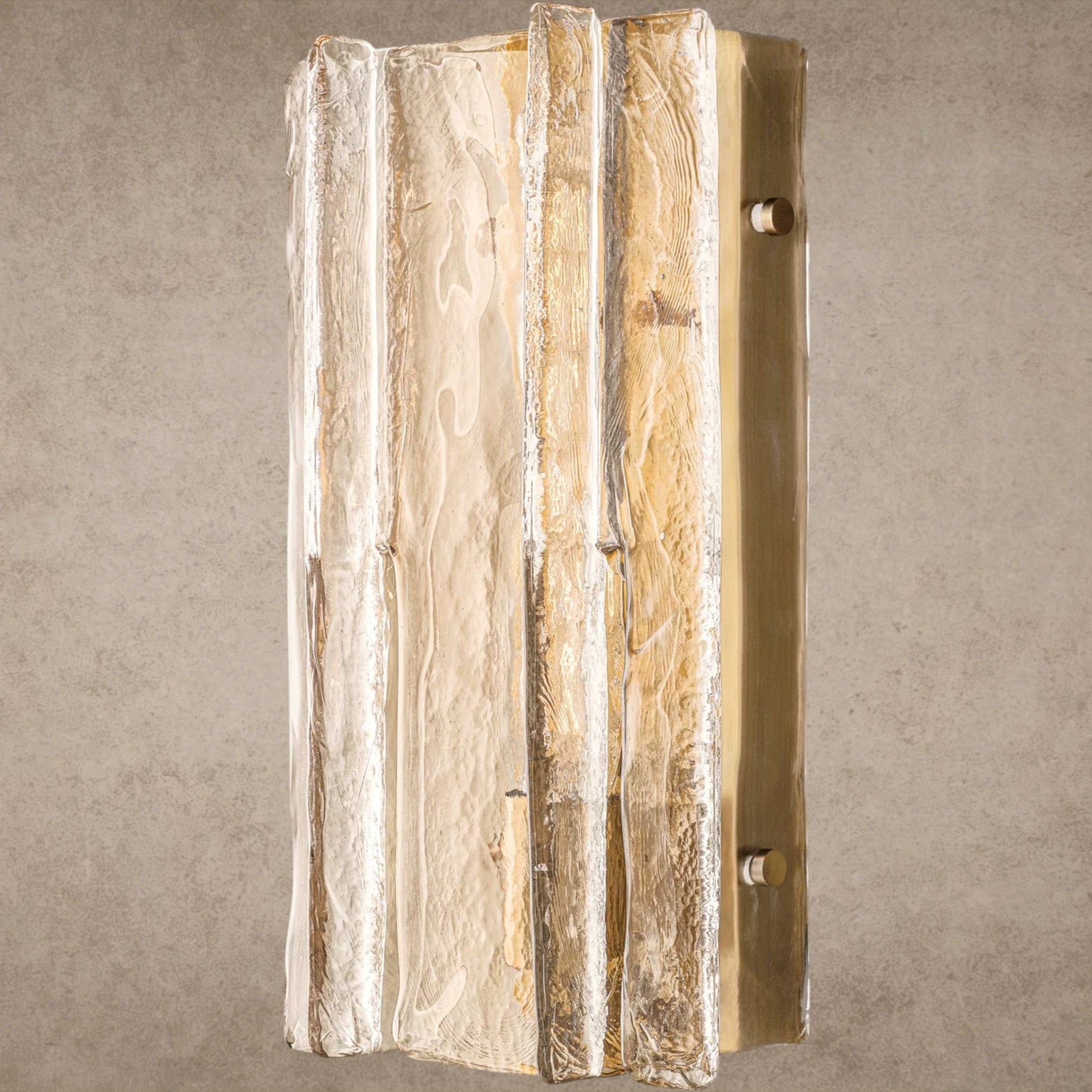 15" / Brass Lattice Clear Glass Sconce 15", 30"