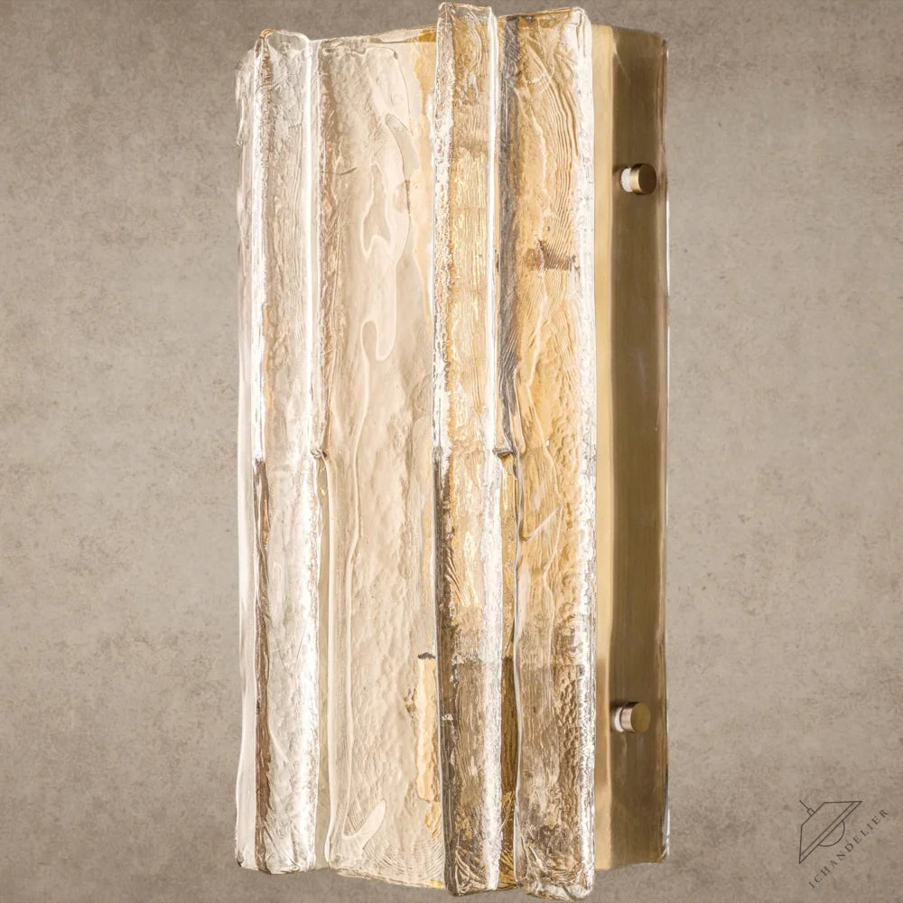 15" / Brass Lattice Clear Glass Sconce 15", 30"