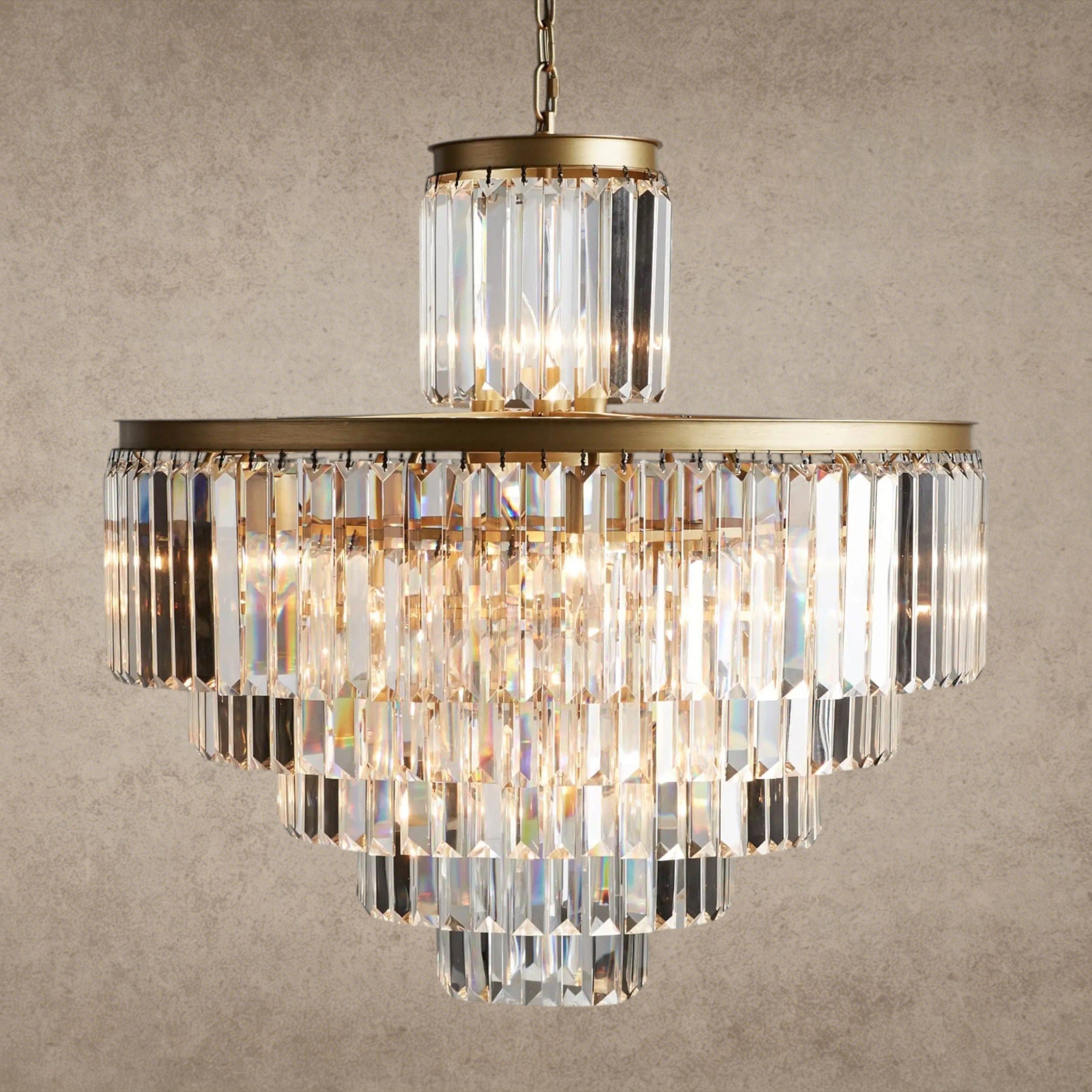 32" / Brass Leyland Chandelier 15", 20", 32"
