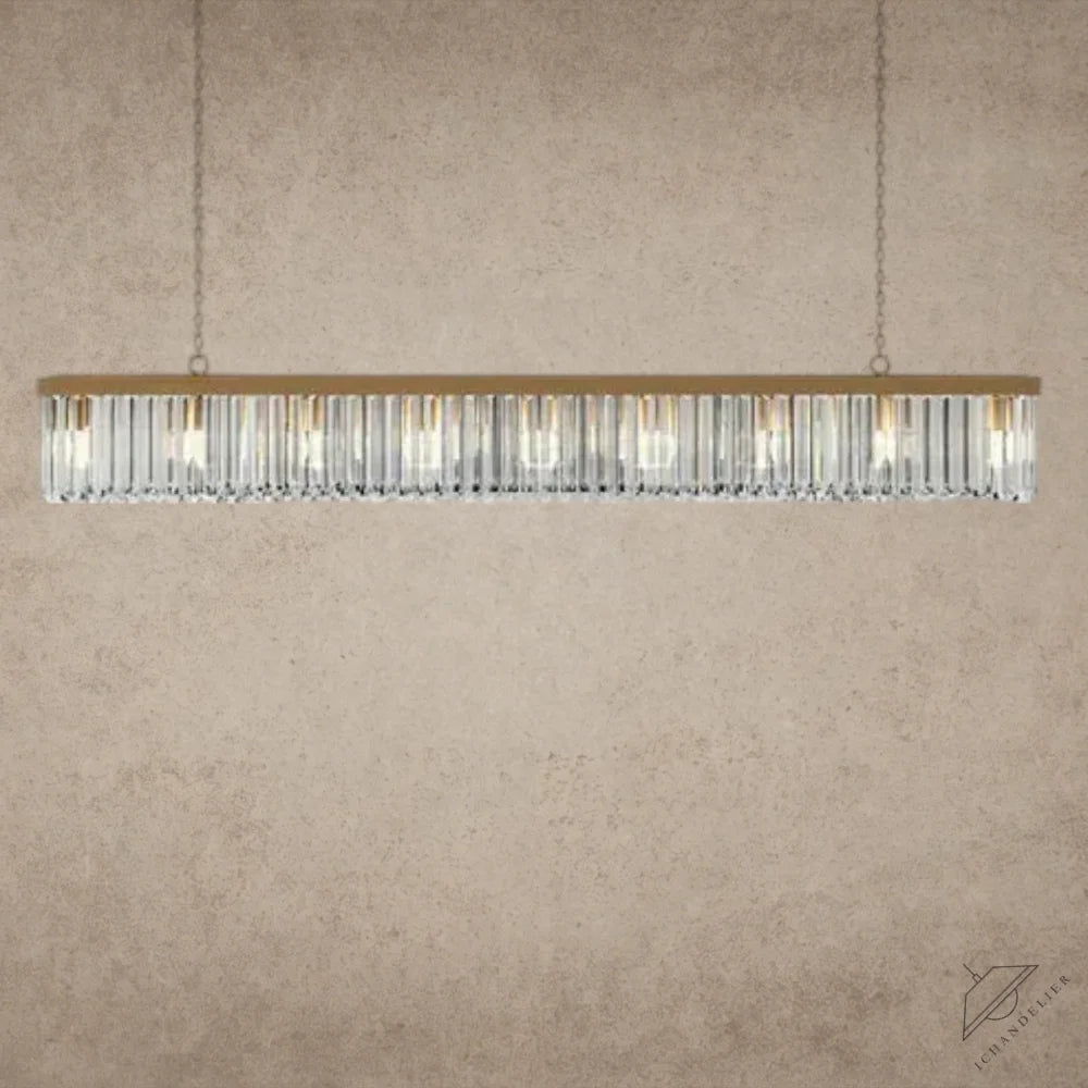 72" / Brass Leyland Rectangular Chandelier 60", 71.5"