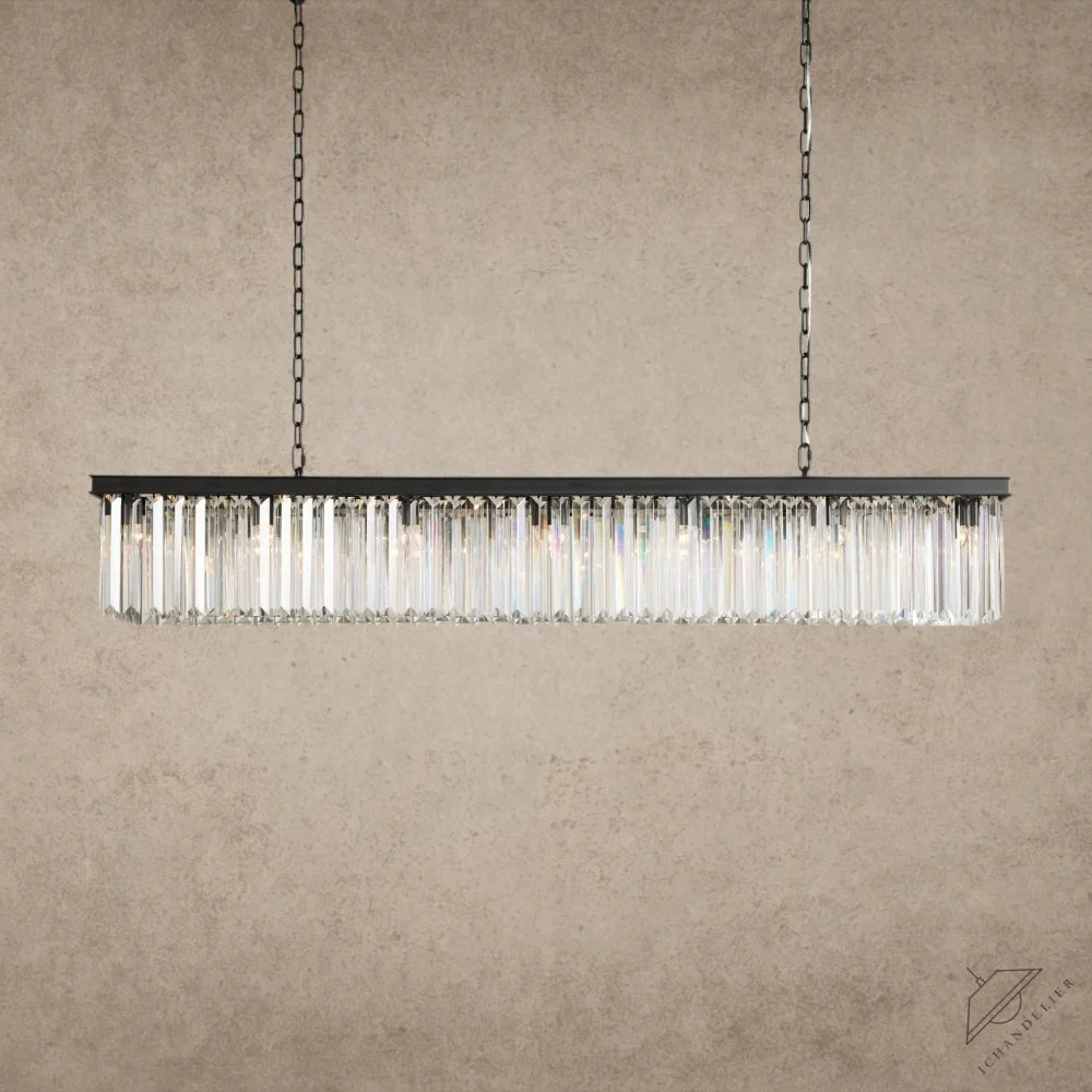 60" / Bronze Leyland Rectangular Chandelier 60", 71.5"