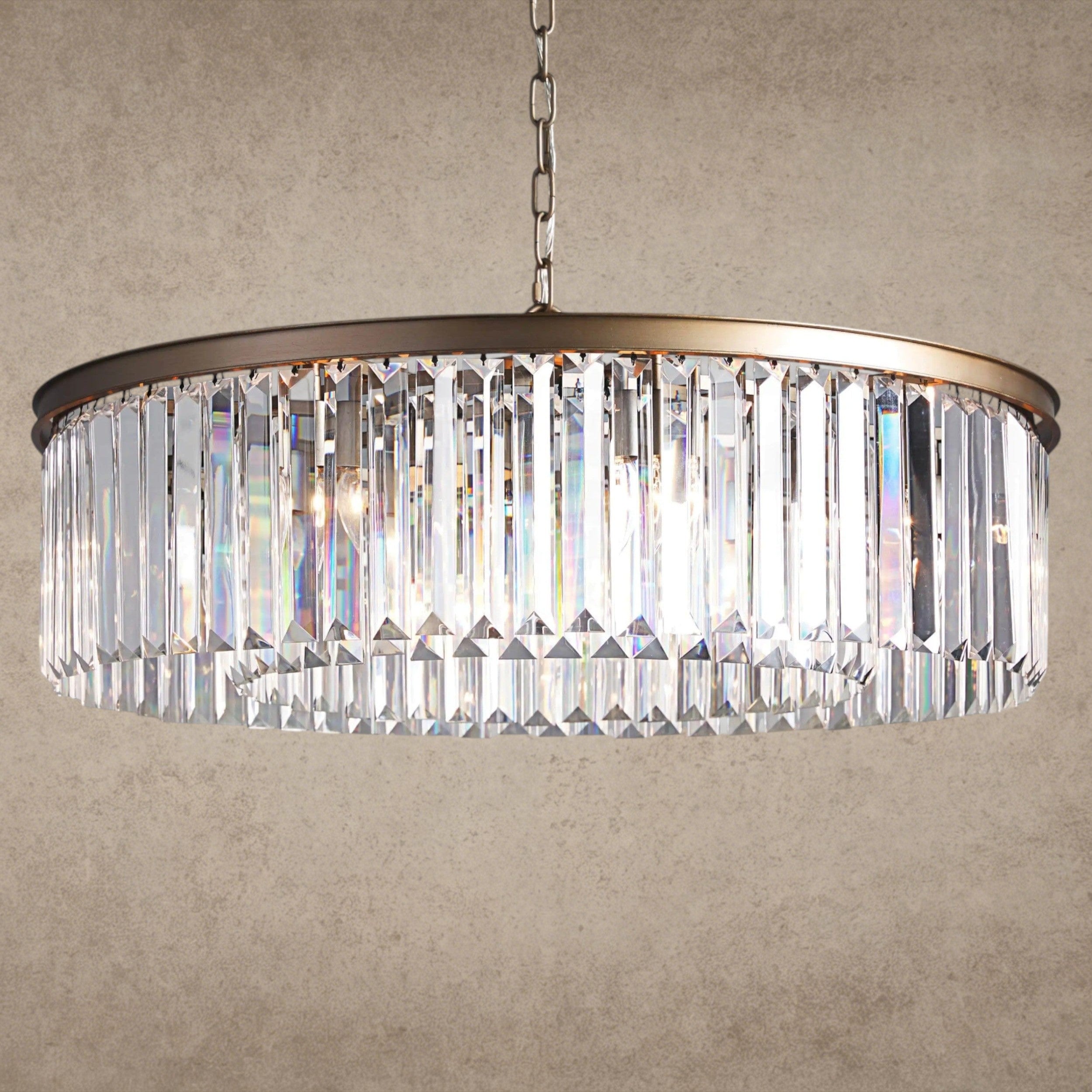 Brass Leyland Round Chandelier