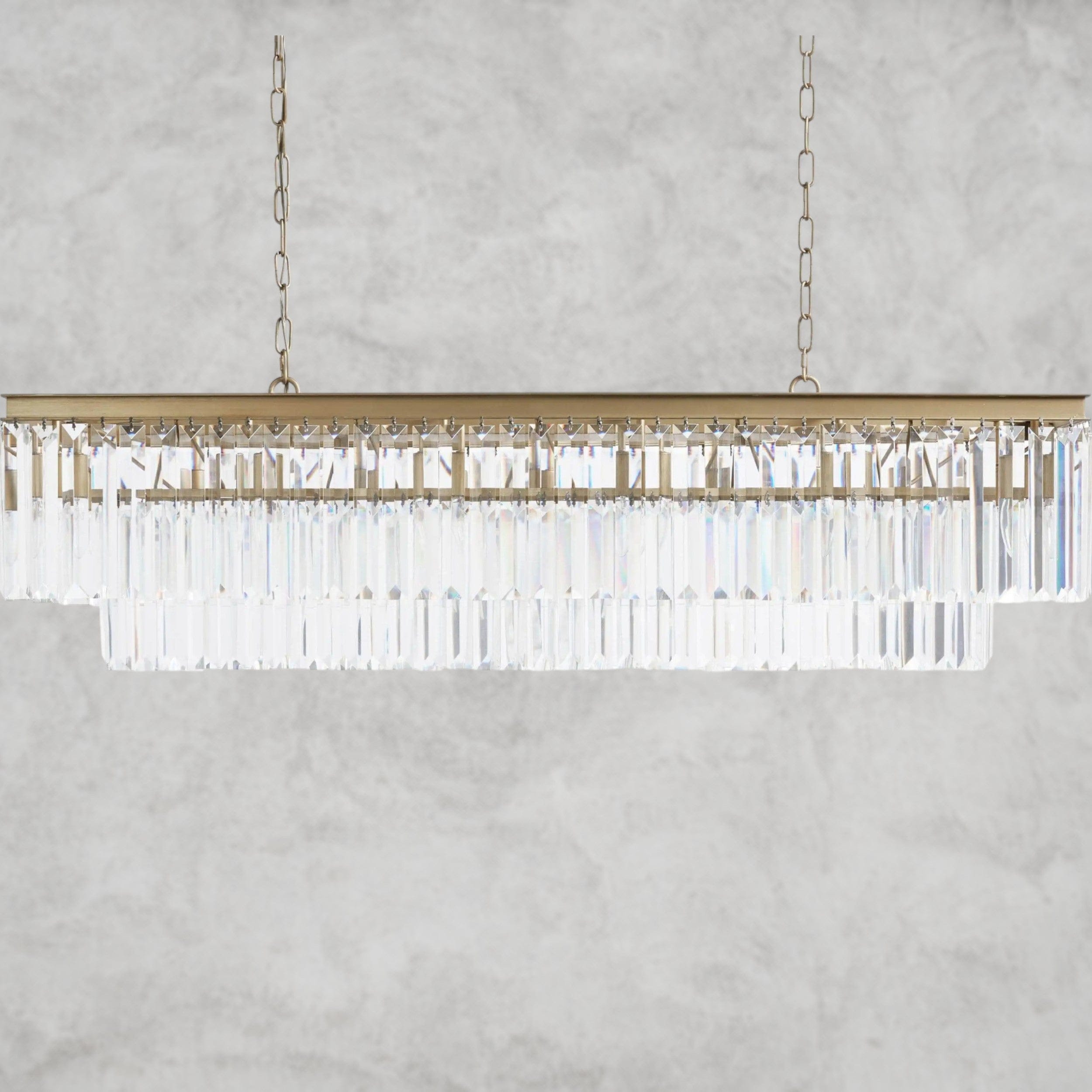 Leyland Tiered Rectangular Chandelier