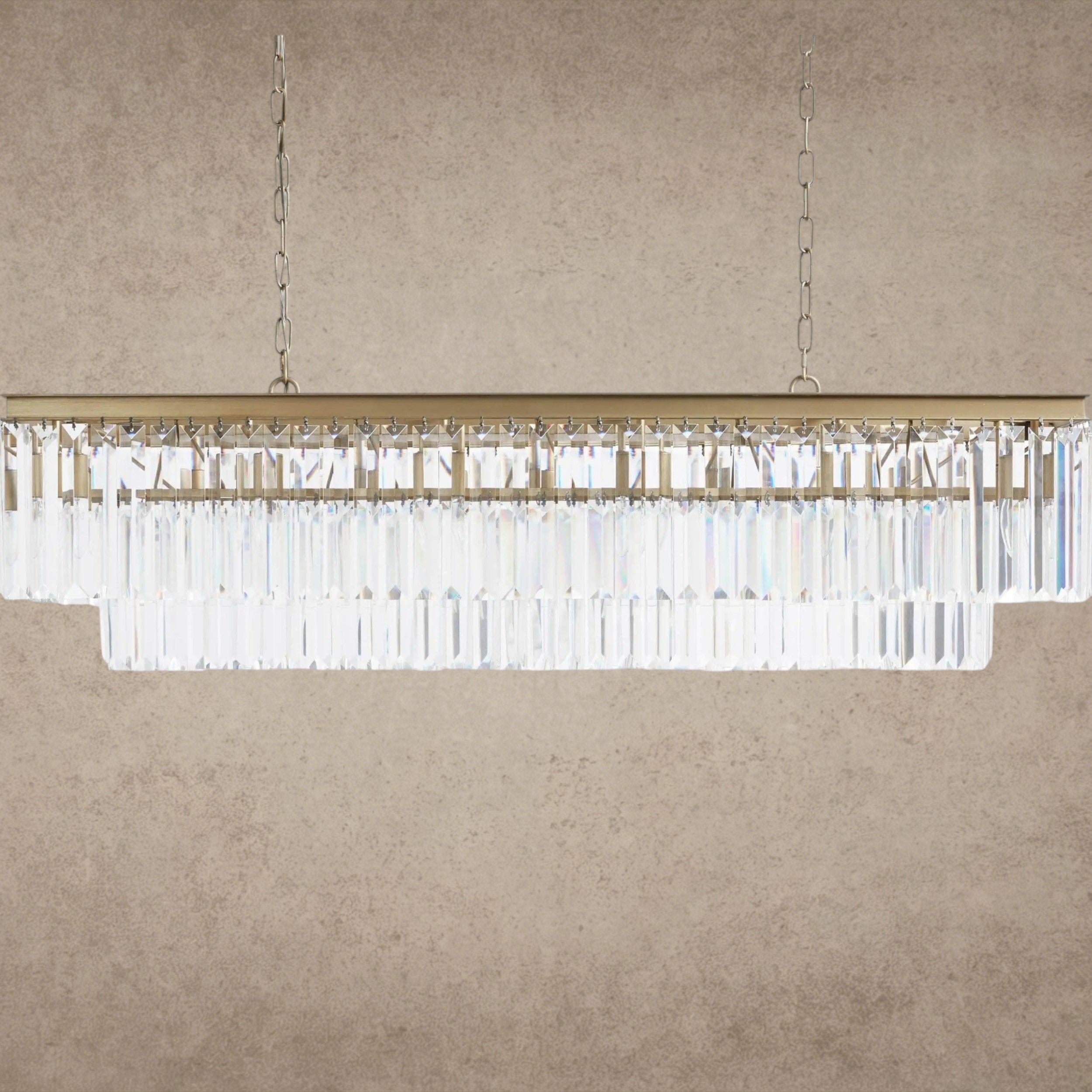 Leyland Tiered Rectangular Chandelier