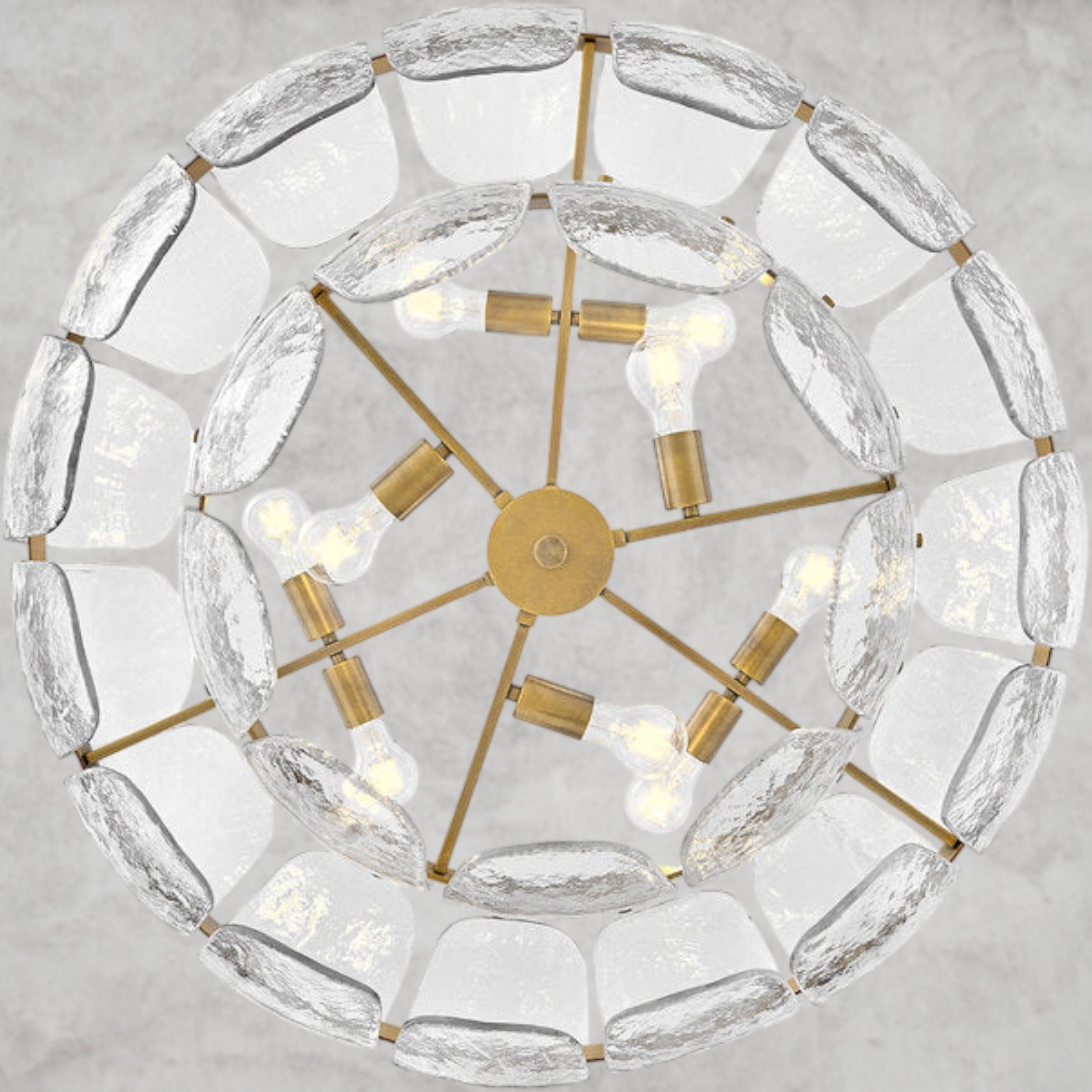 Lillia 9 - Light Steel Dimmable Chandelier