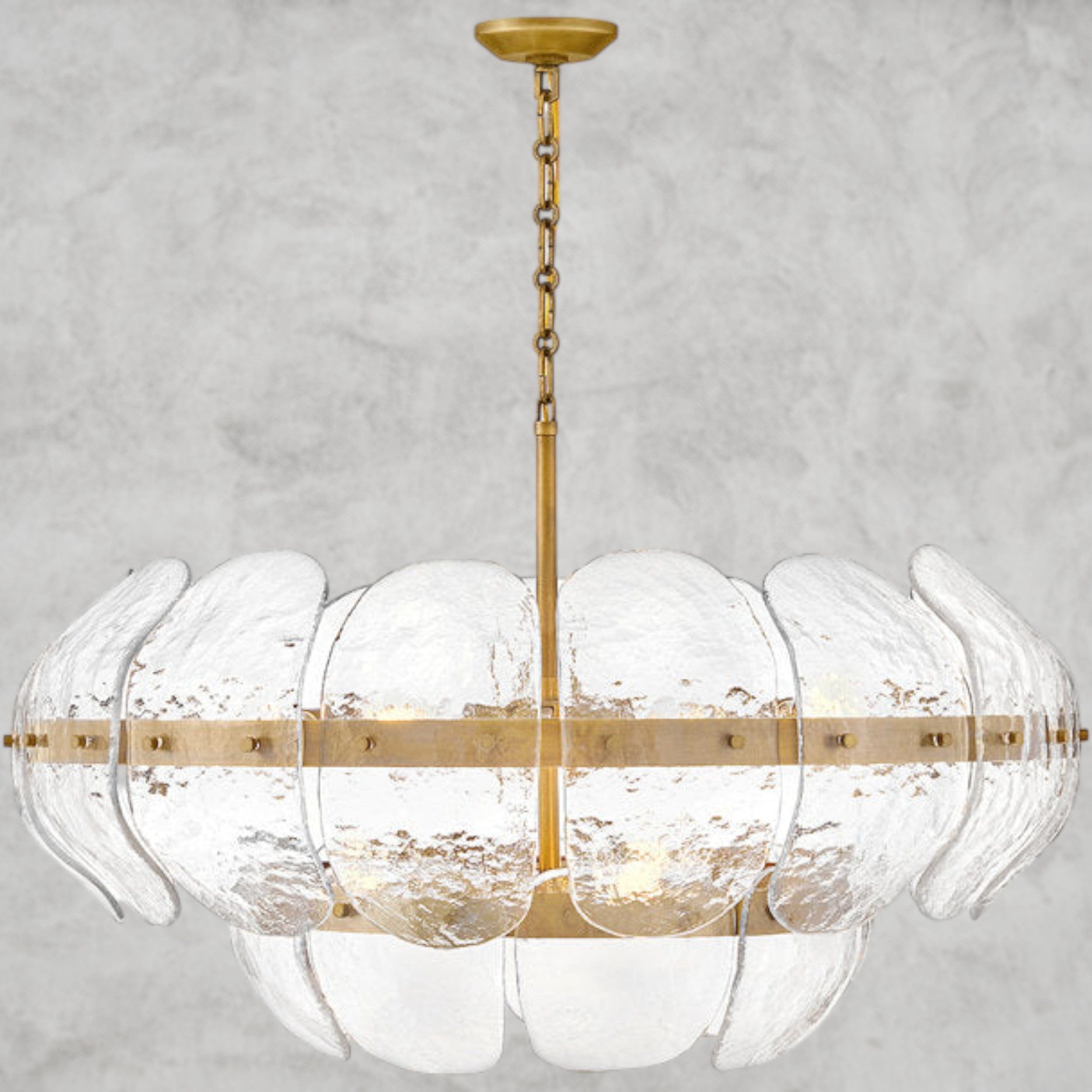 Lillia 9 - Light Steel Dimmable Chandelier