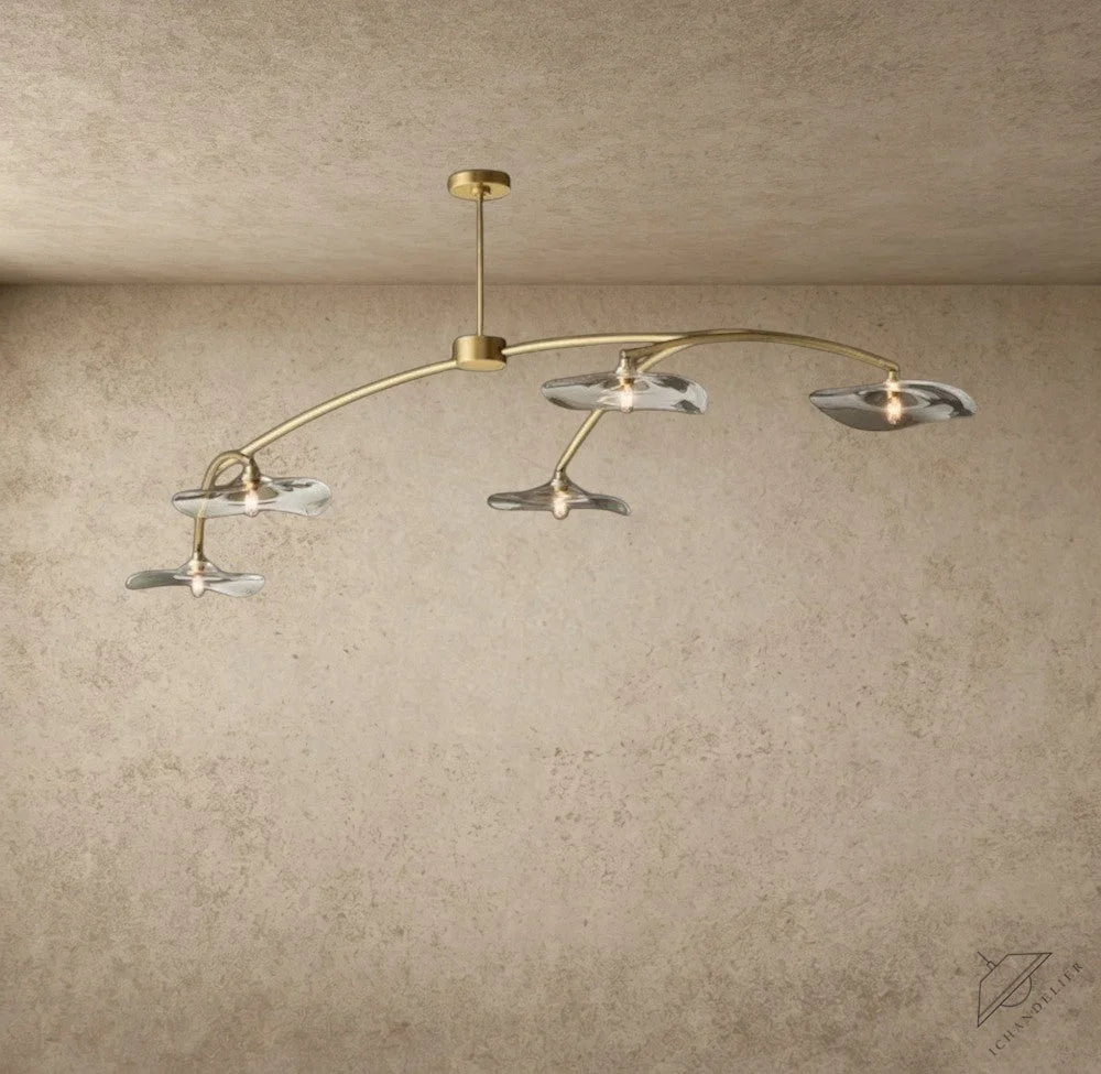 Lily Clear Glass Linear Chandelier