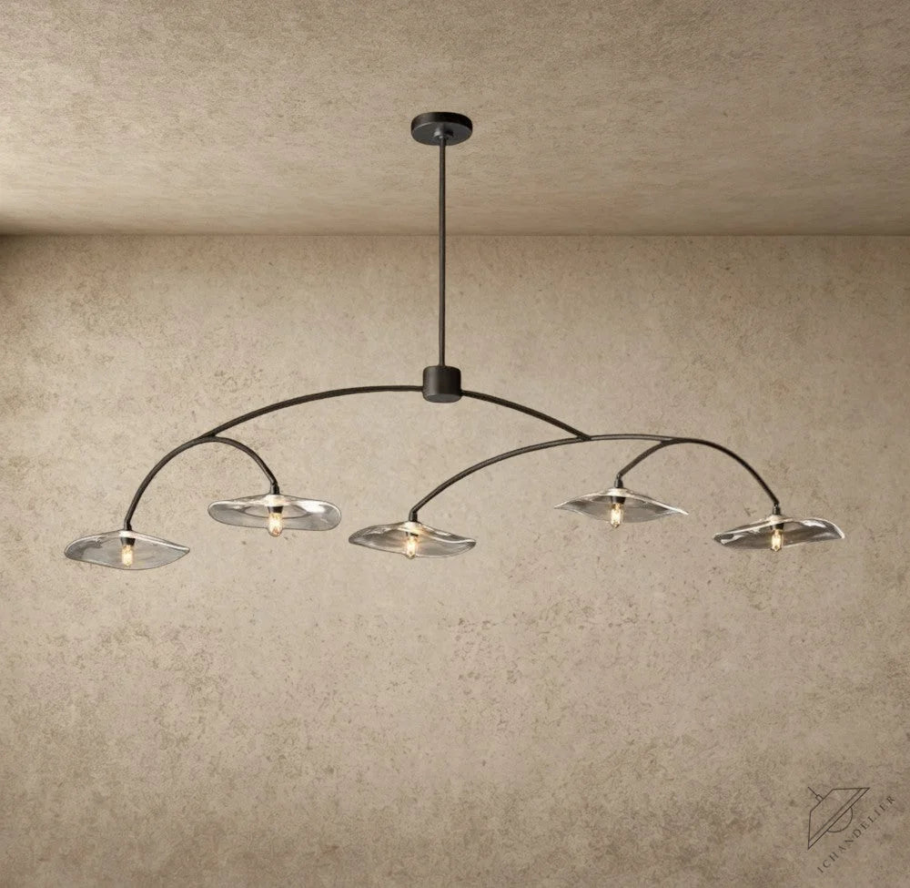 Lily Clear Glass Linear Chandelier