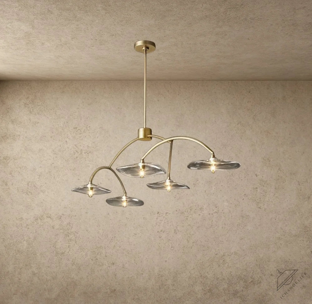 Lily Clear Glass Linear Chandelier