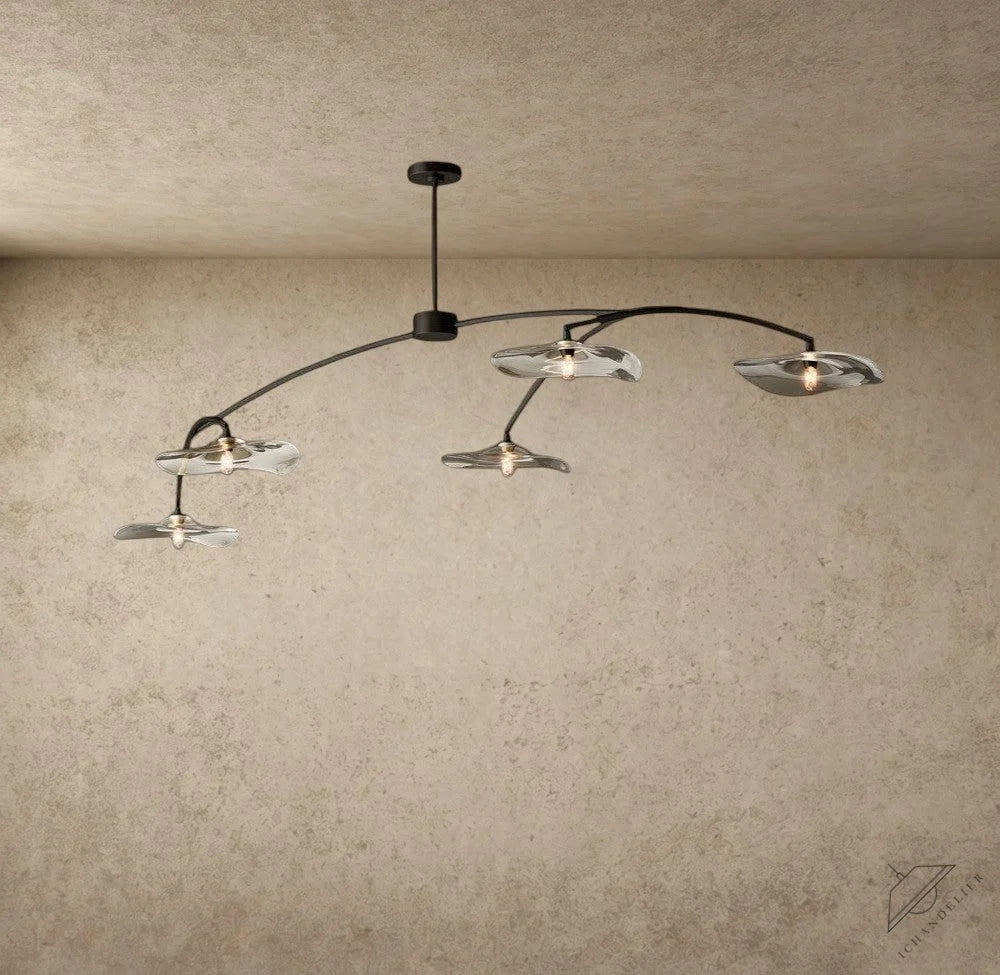 Lily Clear Glass Linear Chandelier