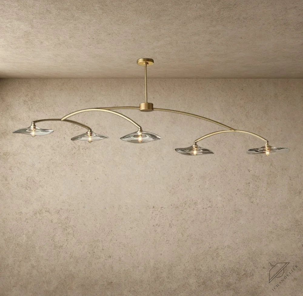 Lily Clear Glass Linear Chandelier