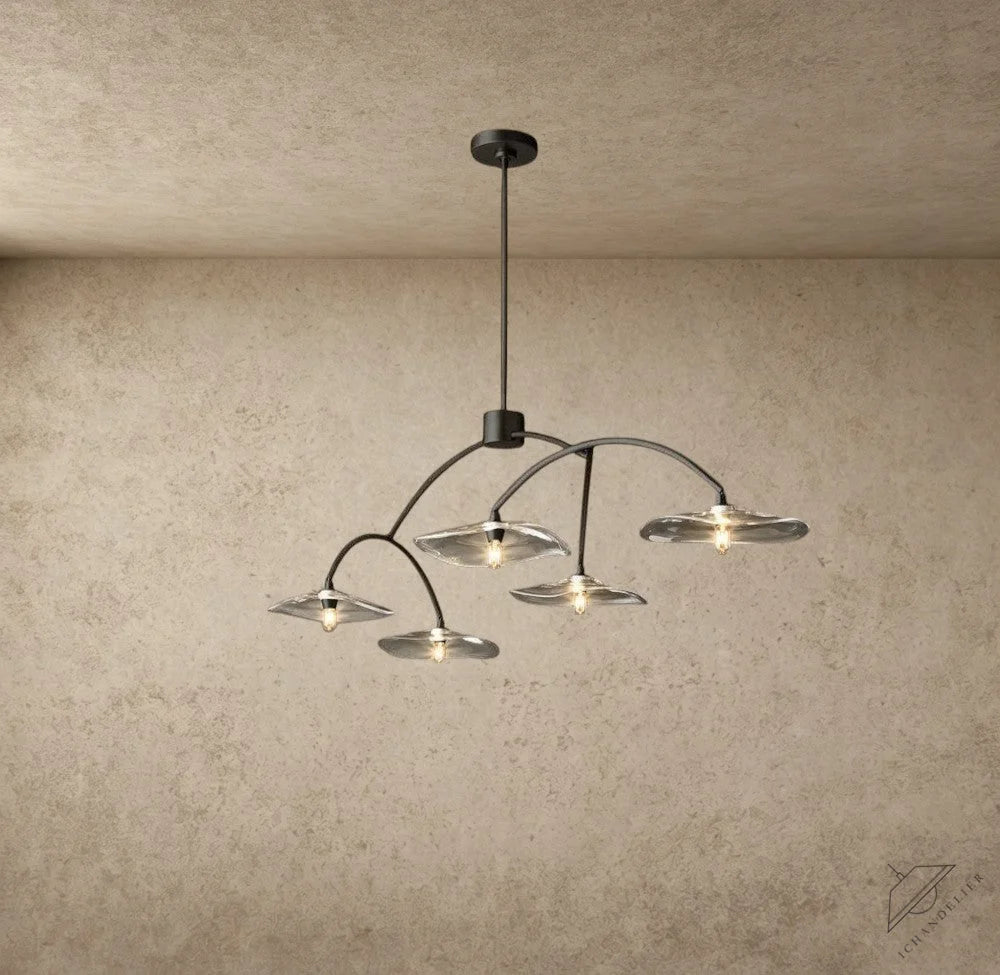 Lily Clear Glass Linear Chandelier