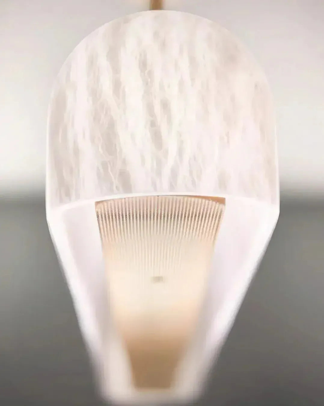 Linear Alabaster Chandelier 35.4