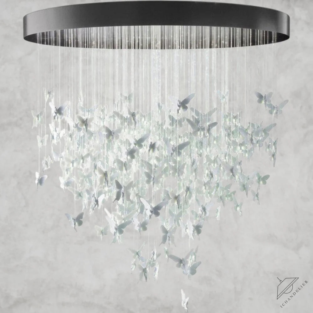 White Lladro Niagara Chandelier 78"