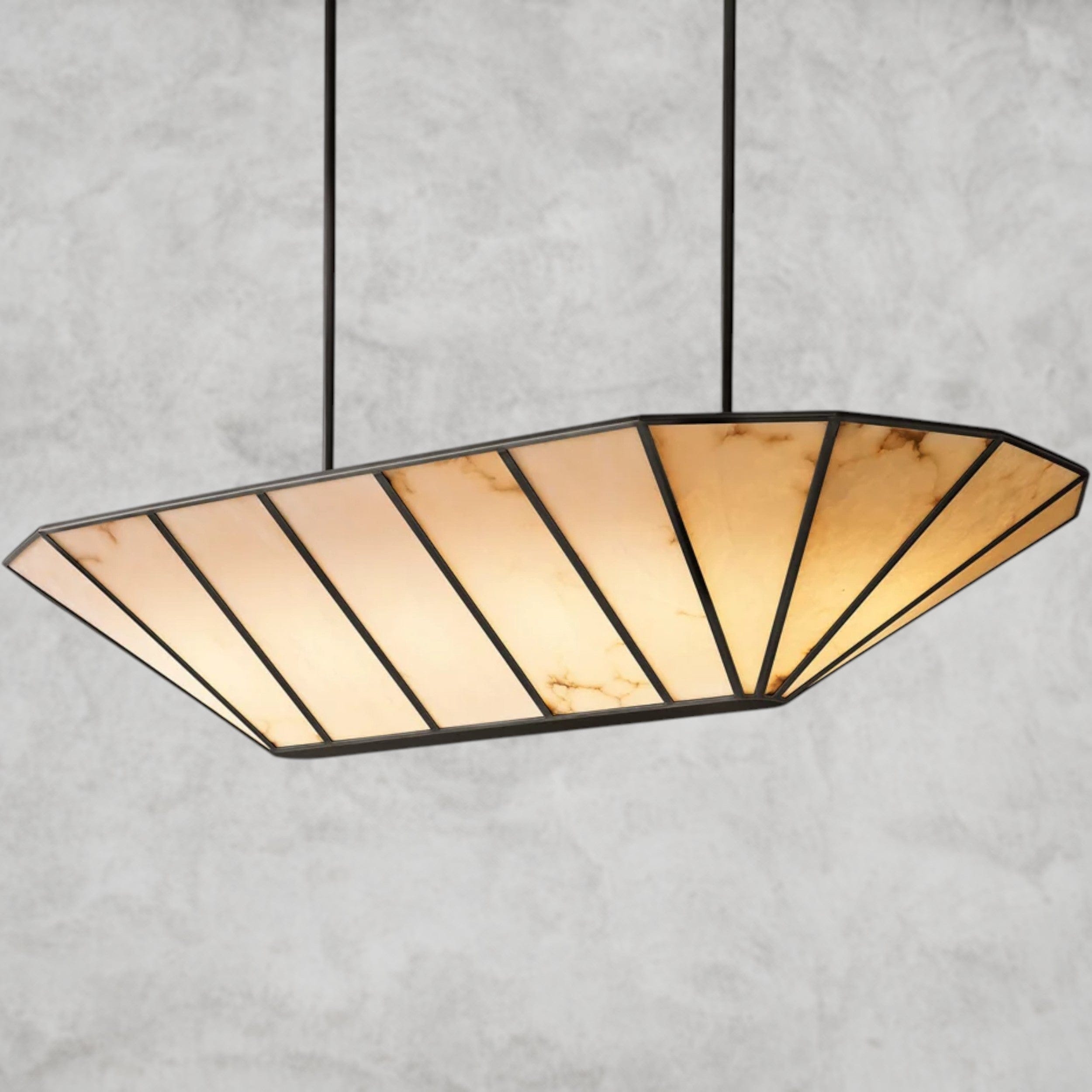 Lucette Alabaster Linear Chandelier