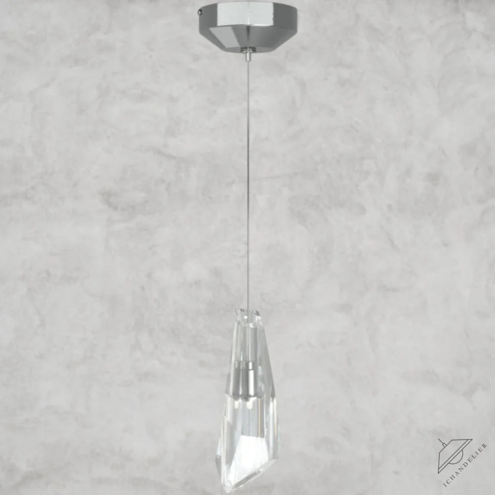 1 Light / Niclel Luma Round Chandelier