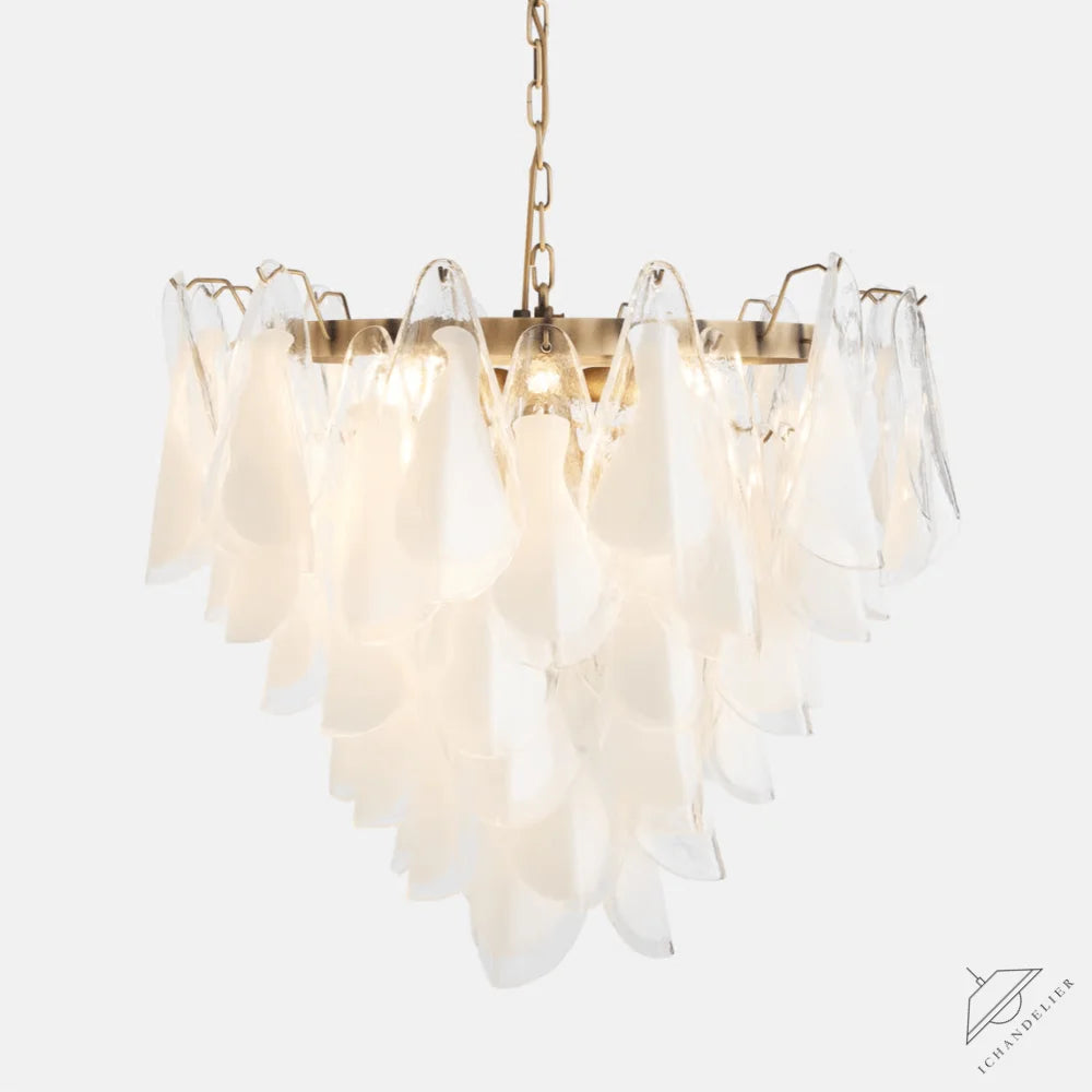 Lunara White Murano Chandelier