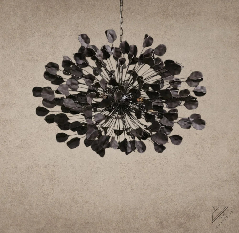 BRONZE / EBONY Lunaria Ceramic Chandelier