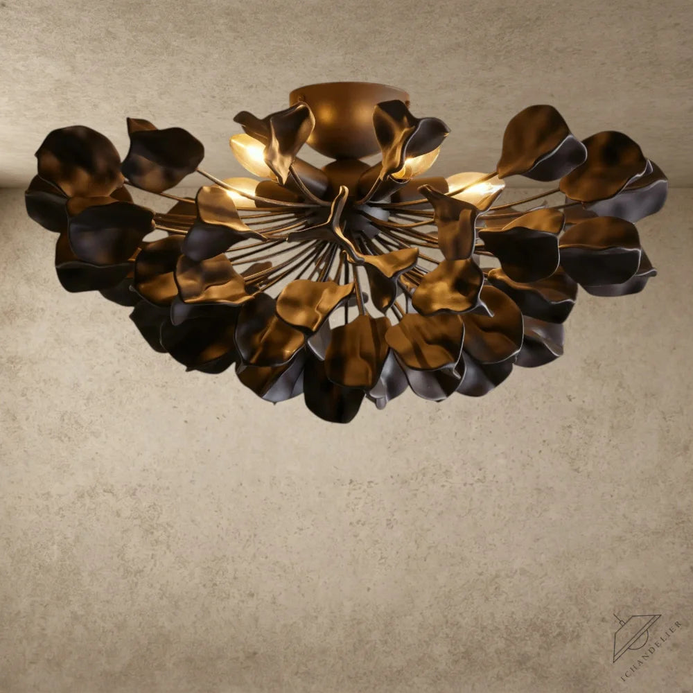 Bronze / Ebony Lunaria Flush Mount