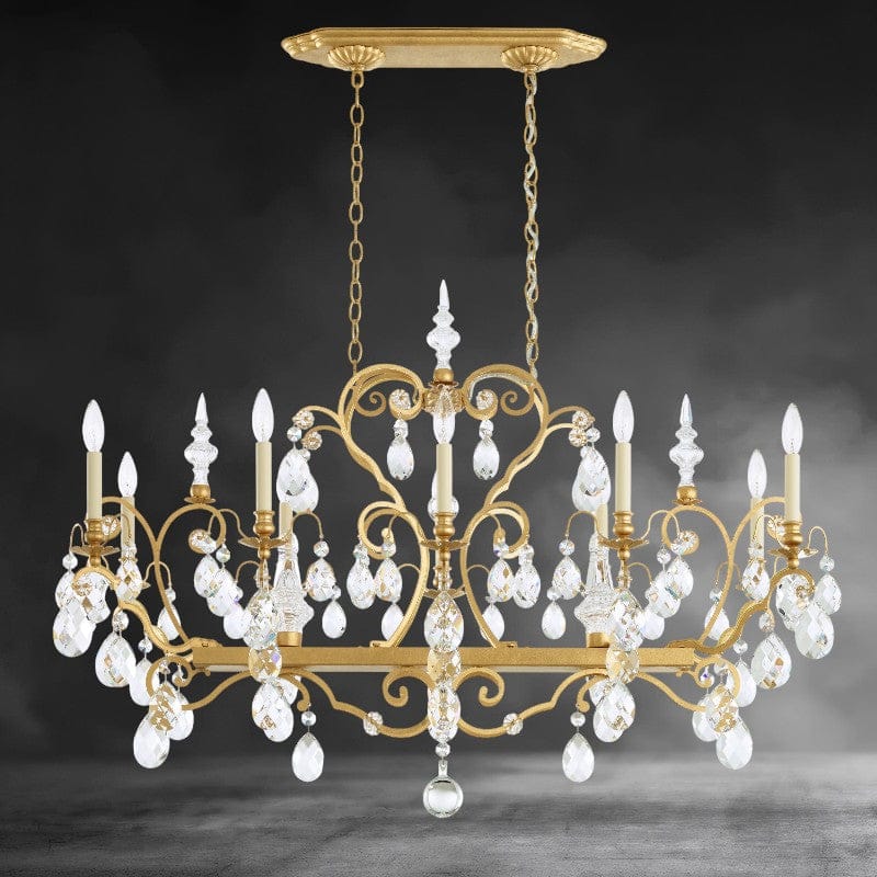 Heirloom Gold / Clear Heritage Crystal Lustre en cristal Renaissance 46"
