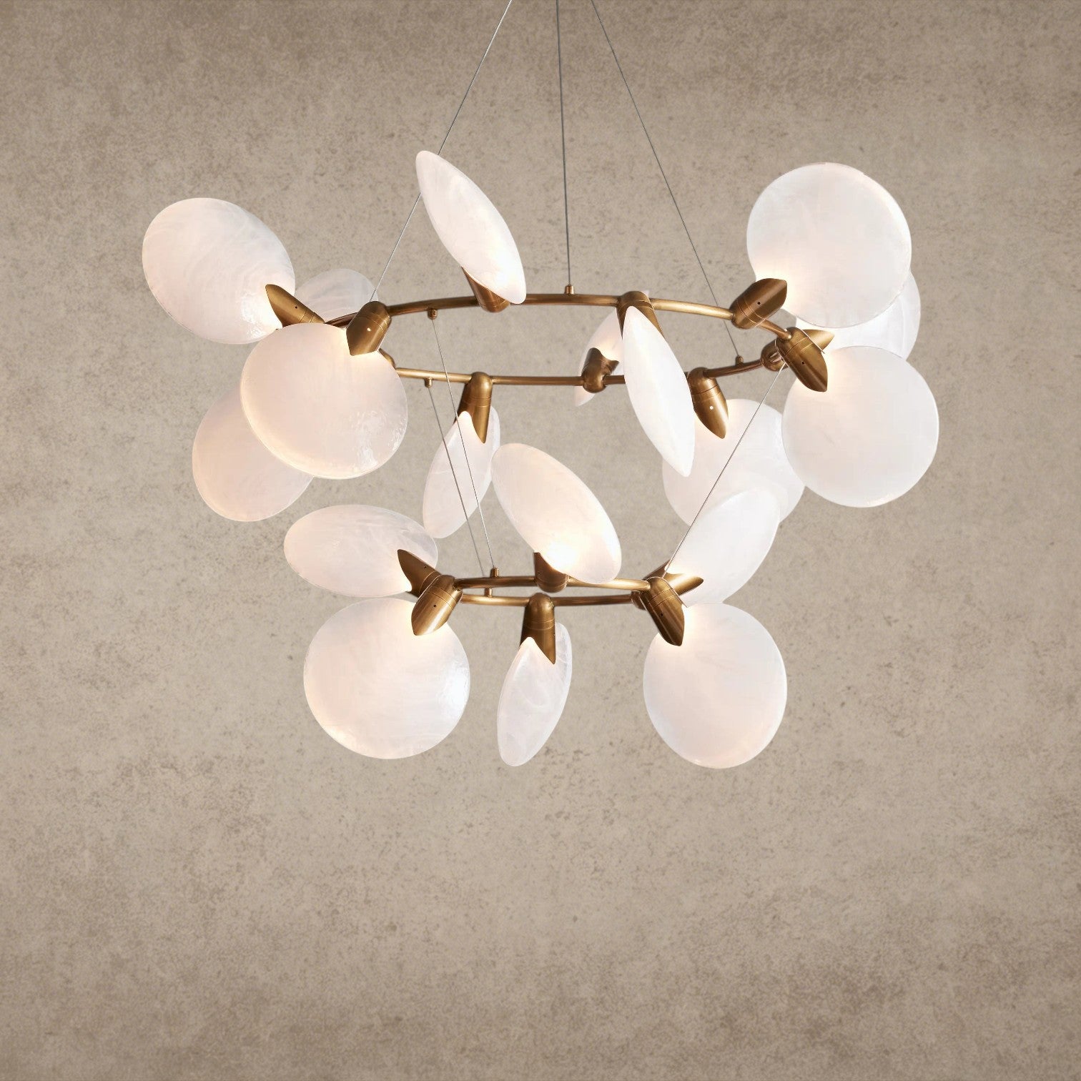 47" Lyla 2-Tier Round Chandelier