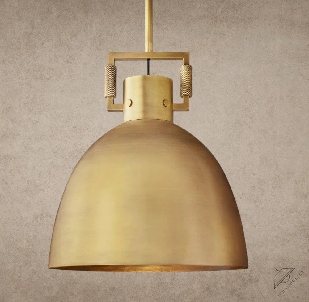 10" / Brass MACHINIST METAL CLOCHE PENDANT 10", 14", 18"