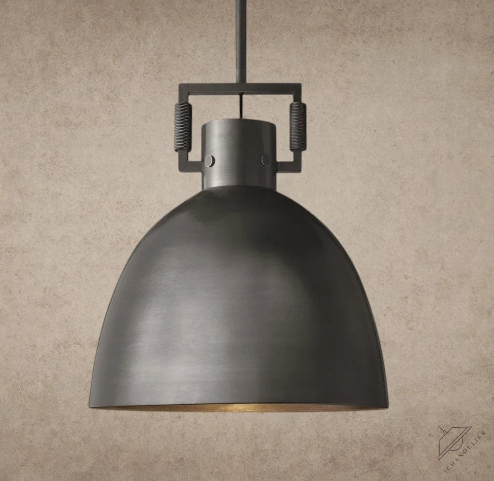 10" / Bronze MACHINIST METAL CLOCHE PENDANT 10", 14", 18"