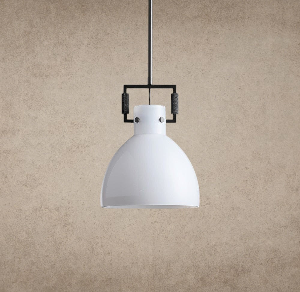 MACHINIST MILK GLASS CLOCHE PENDANT 10", 14", 18"