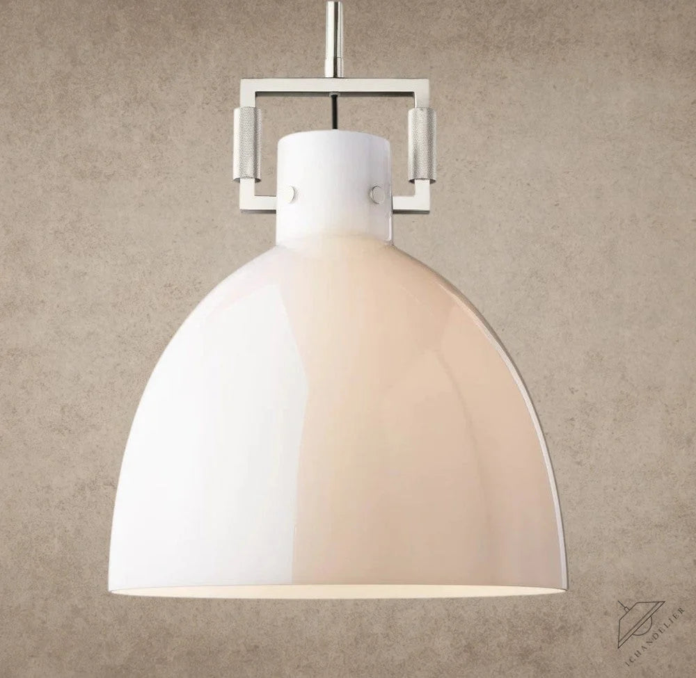 MACHINIST MILK GLASS CLOCHE PENDANT 10", 14", 18"