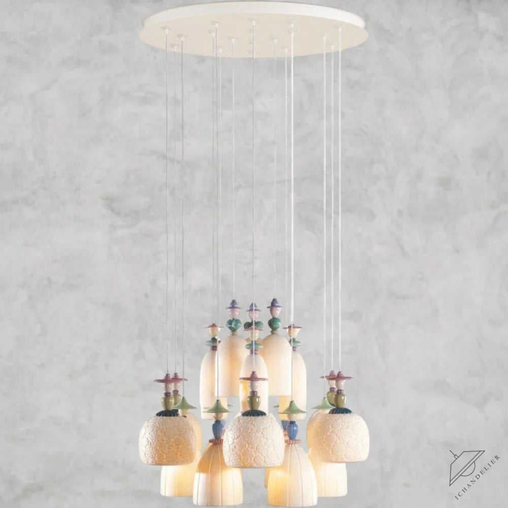 Madeaoiselle 18-Lights Sand Chandelier