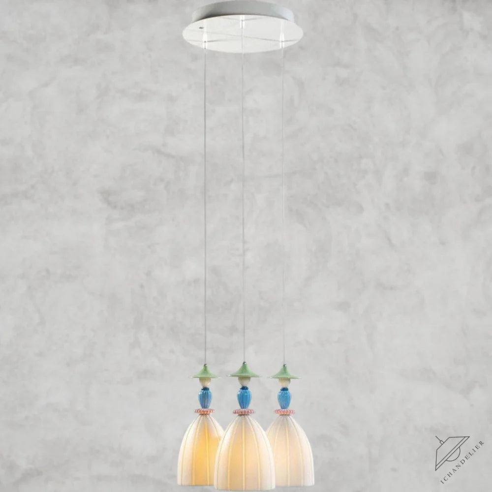 Madeaoiselle Round 3-Lights Ceiling Lamp