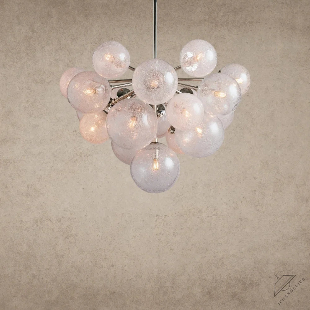 19 Lights / Nickle Mandoza Chandelier 19/ 37 Lights