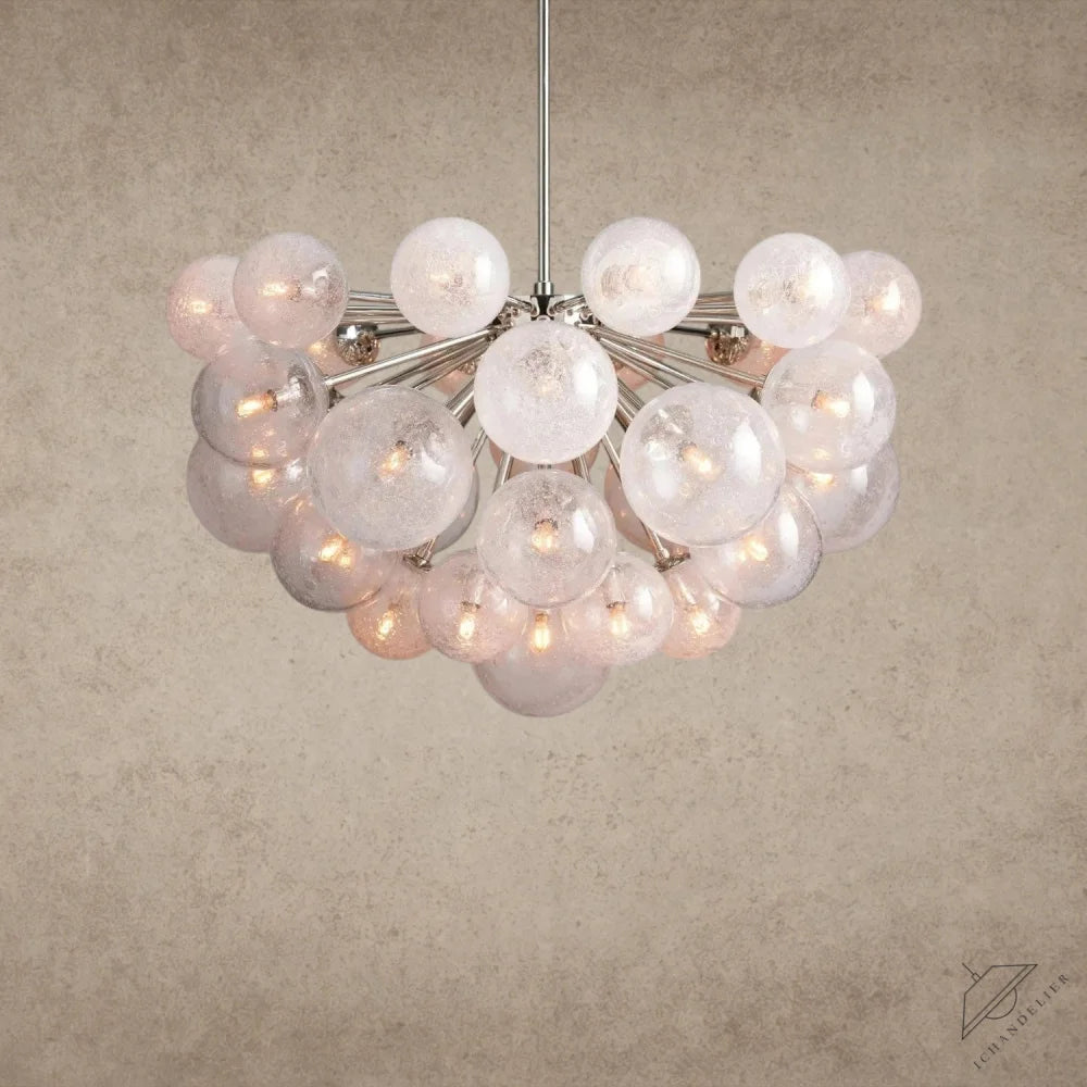 37 Lights / Nickle Mandoza Chandelier 19/ 37 Lights