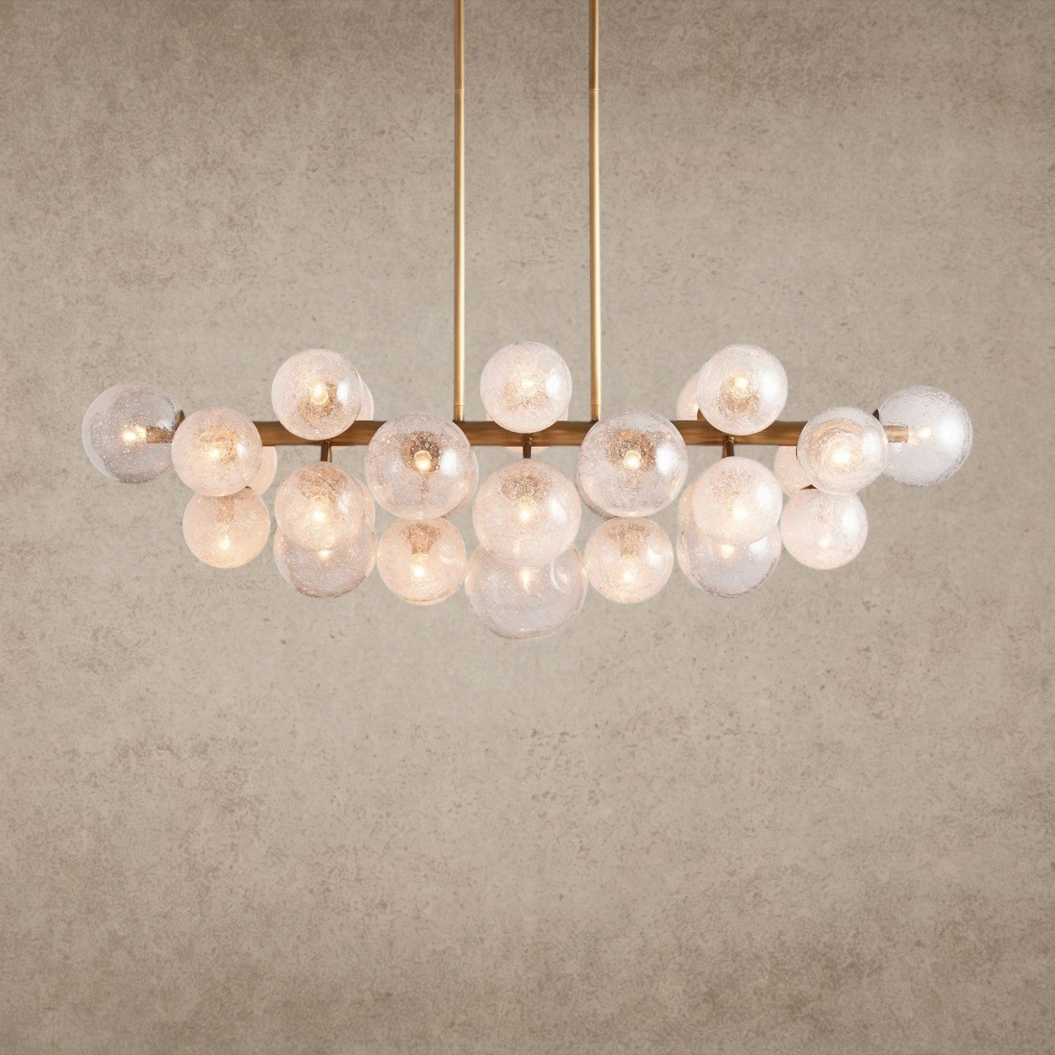Brass Mandoza Linear Chandelier