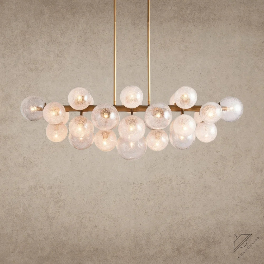 Brass Mandoza Linear Chandelier