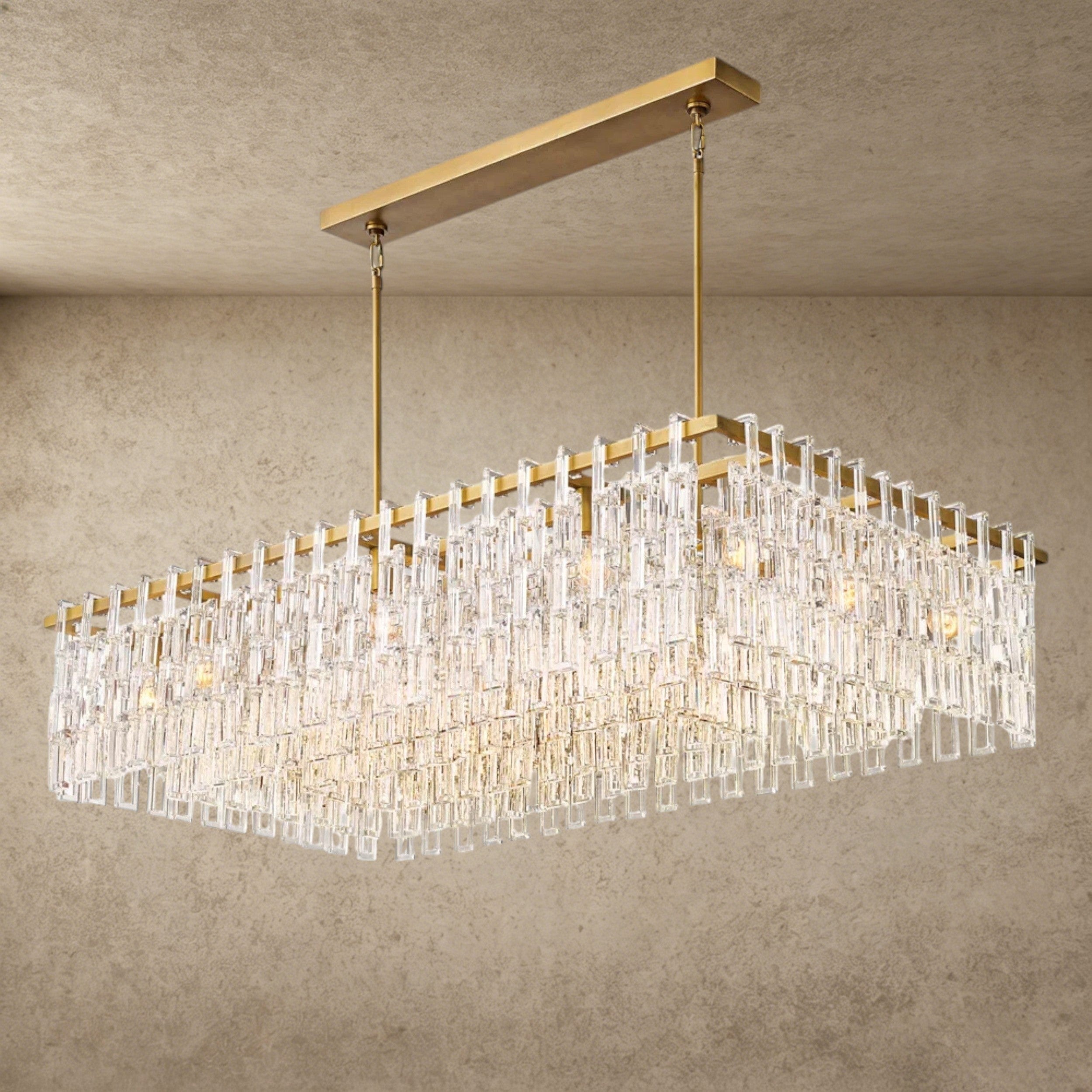 Marignan Rectangular Chandelier 60"