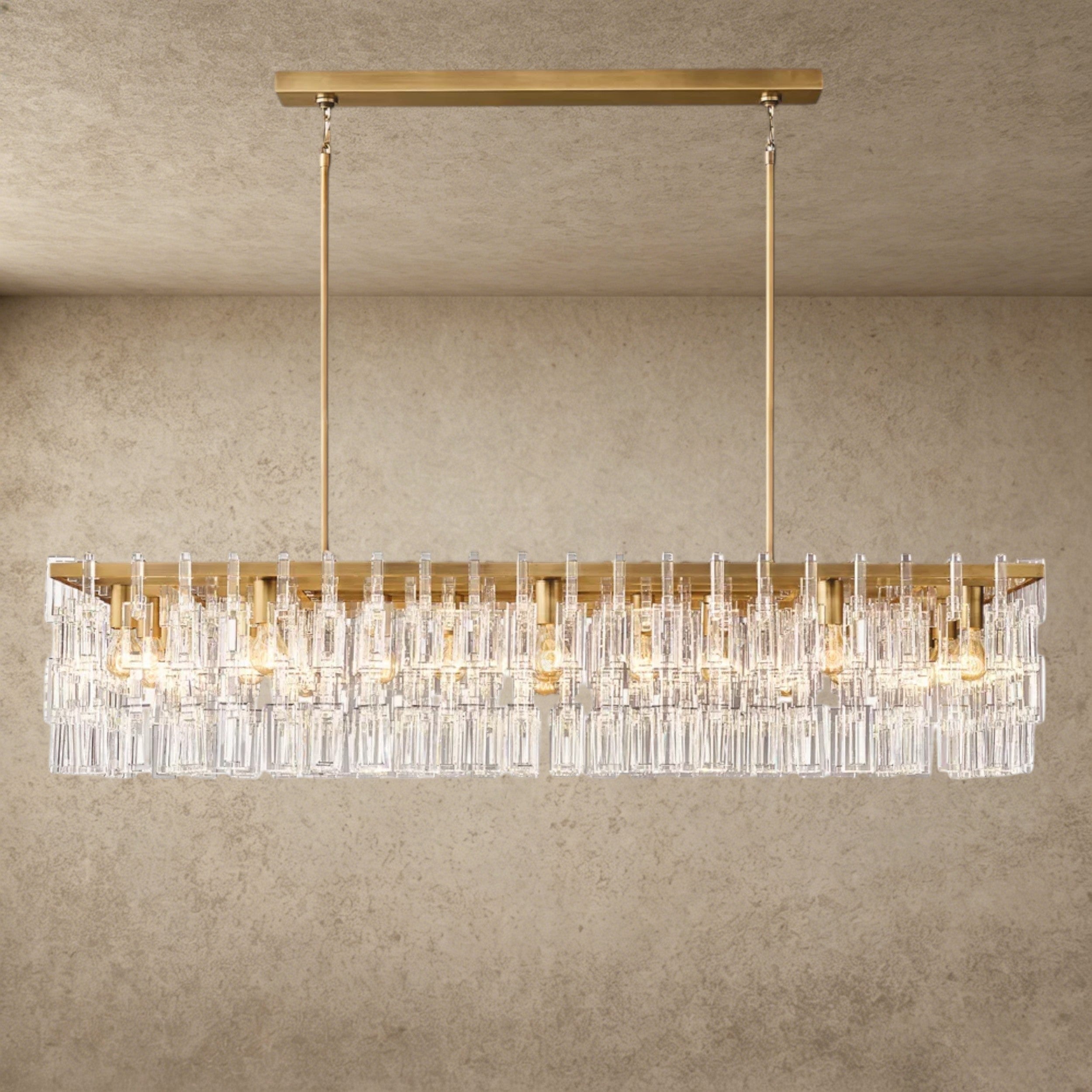 Marignan Rectangular Chandelier 60"