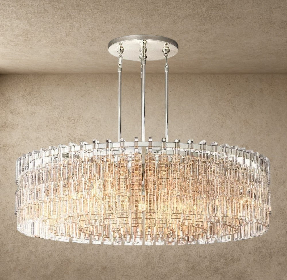 48" / Nickle Marignan Round Chandelier 36", 48", 60"