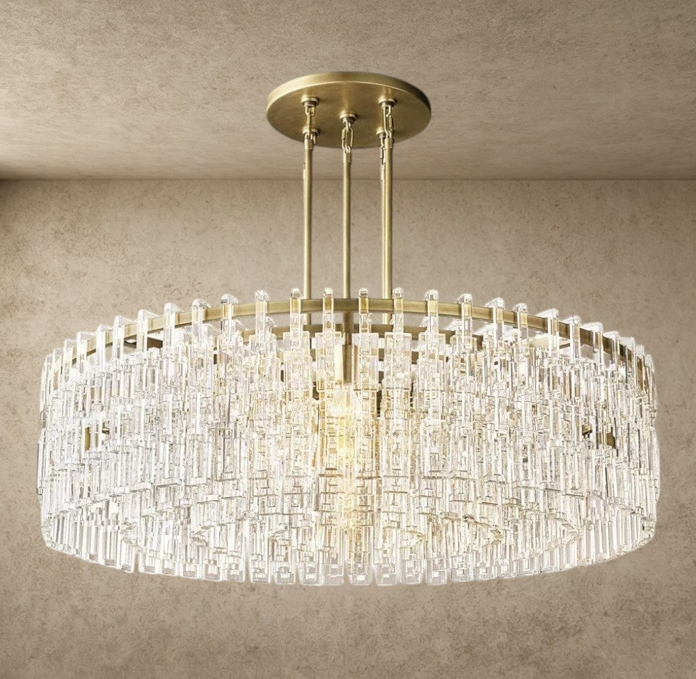 48" / Brass Marignan Round Chandelier 36", 48", 60"
