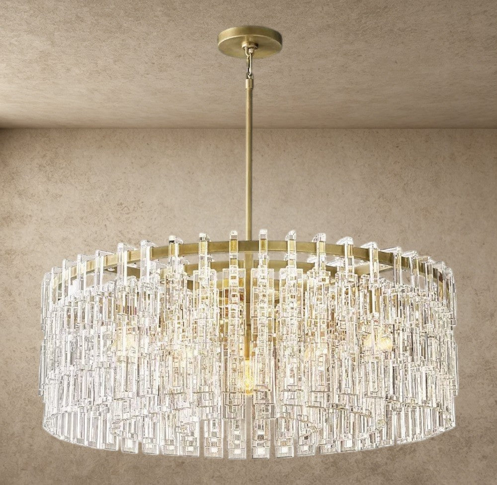 36" / Brass Marignan Round Chandelier 36", 48", 60"