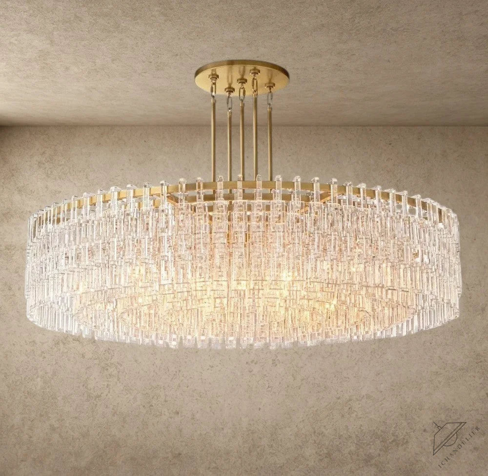 60" / Brass Marignan Round Chandelier 36", 48", 60"