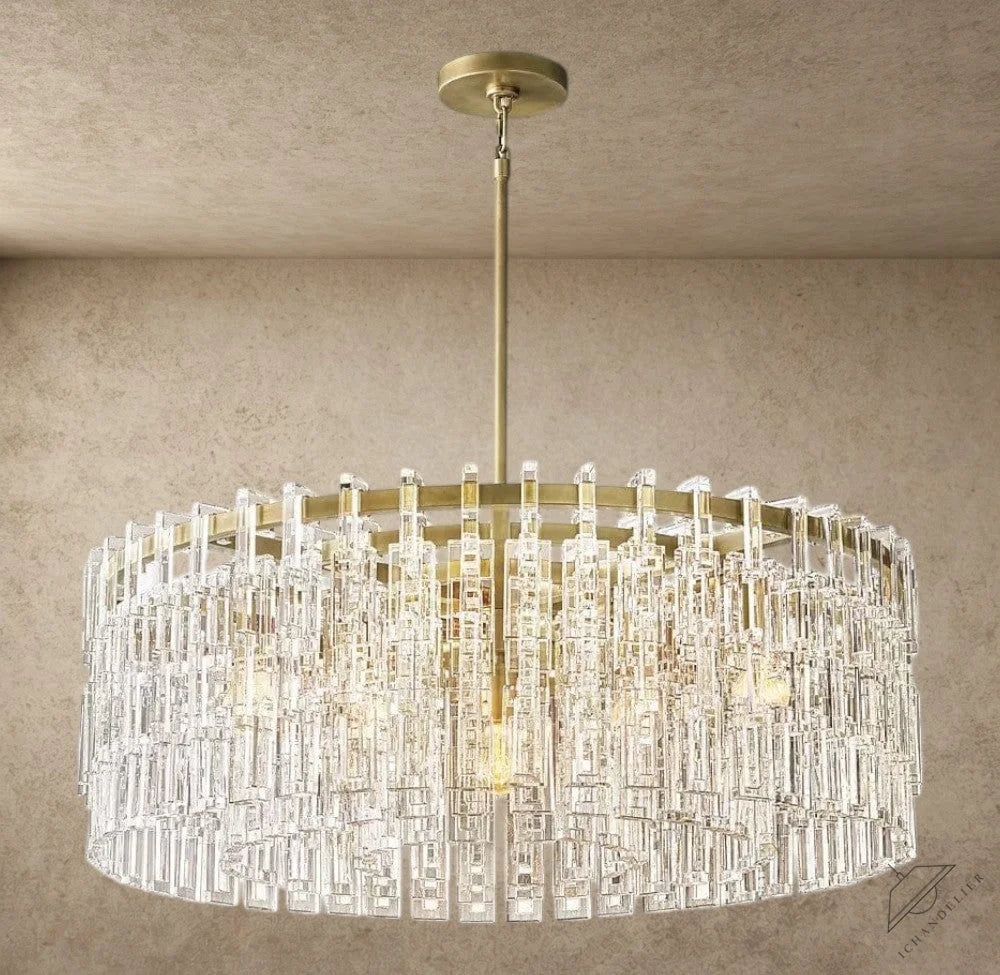 36" / Brass Marignan Round Chandelier 36", 48", 60"