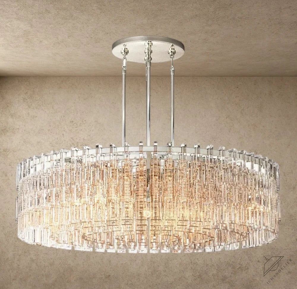 48" / Nickle Marignan Round Chandelier 36", 48", 60"