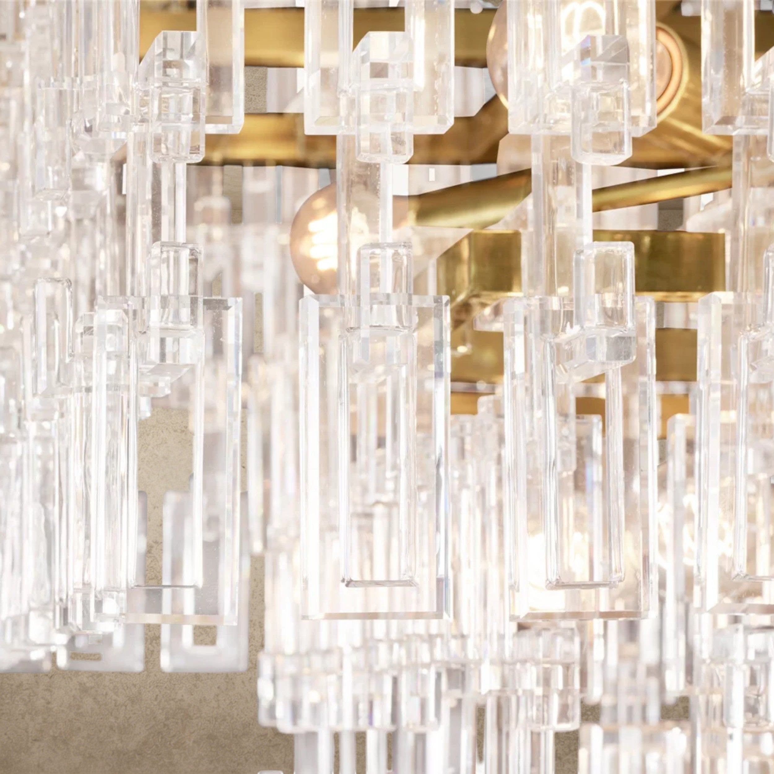 Marignan Tiered Rectangular Chandelier 60", 72"