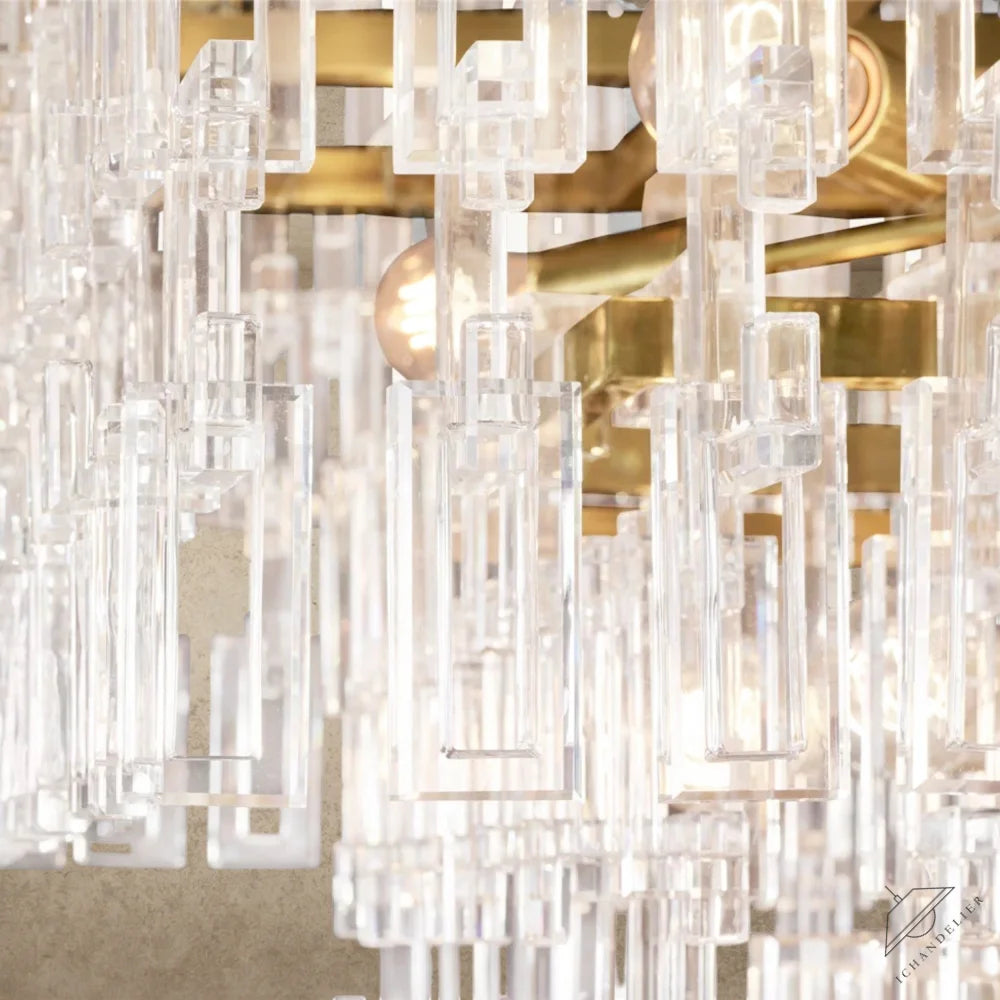 Marignan Tiered Rectangular Chandelier 60", 72"