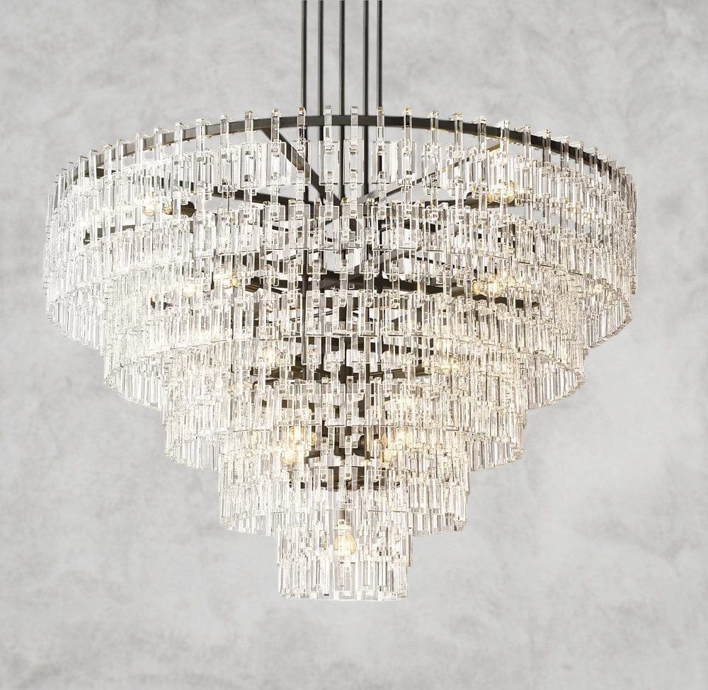 60" / Bronze Marignan Tiered Round Chandelier 36", 48", 60"