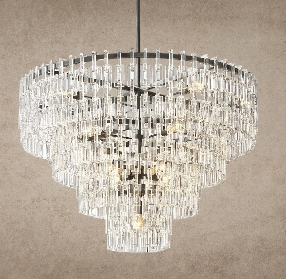 48" / Bronze Marignan Tiered Round Chandelier 36", 48", 60"