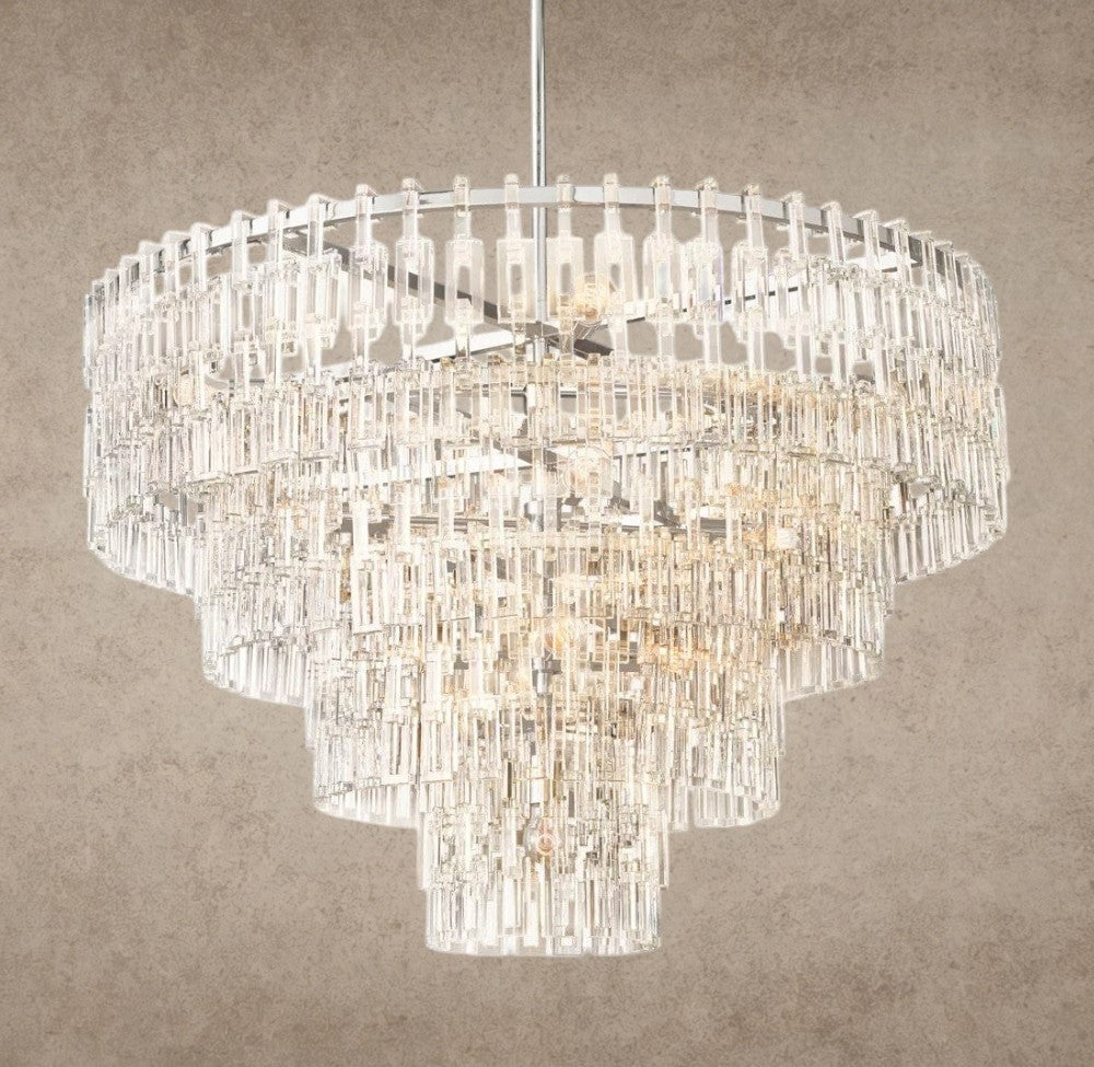 48" / Nickle Marignan Tiered Round Chandelier 36", 48", 60"