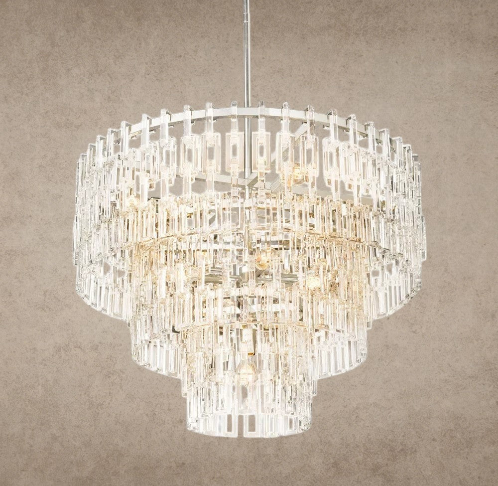 36" / Nickle Marignan Tiered Round Chandelier 36", 48", 60"